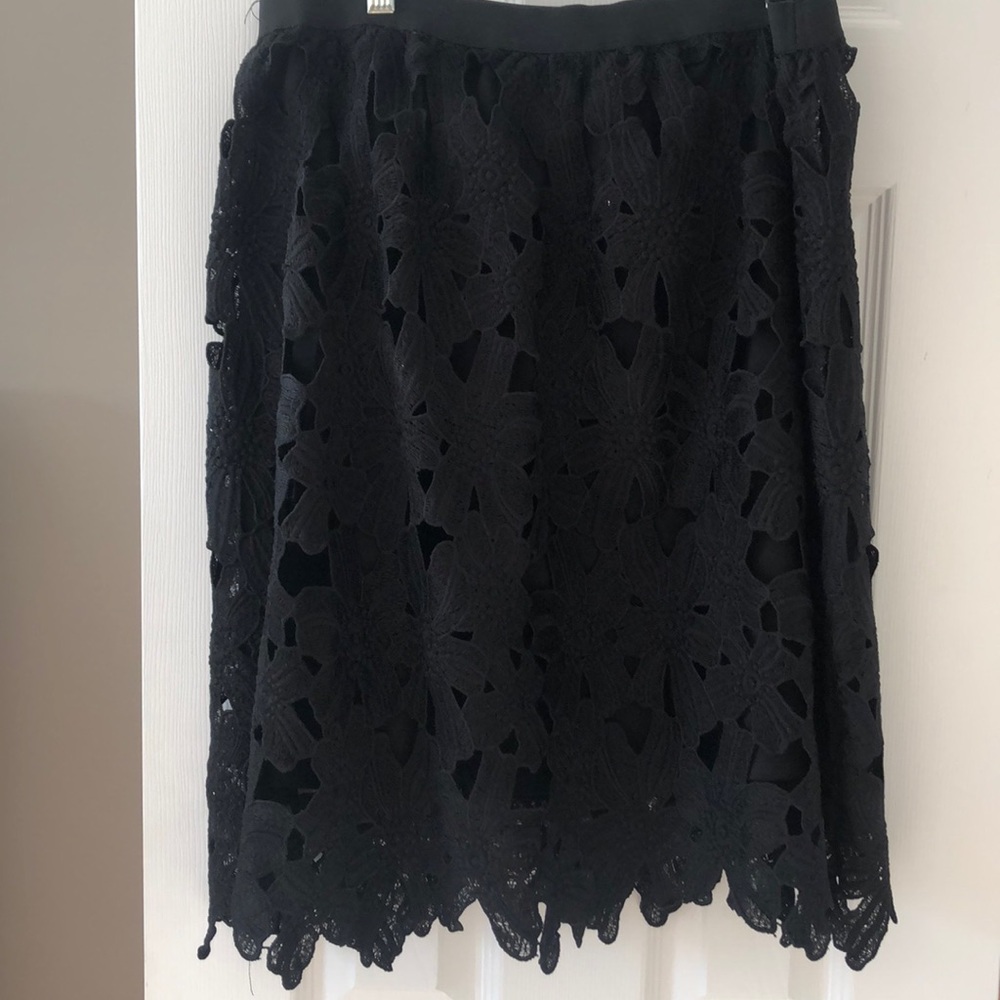 Xhilaration XL black lace skirt with elastic waist